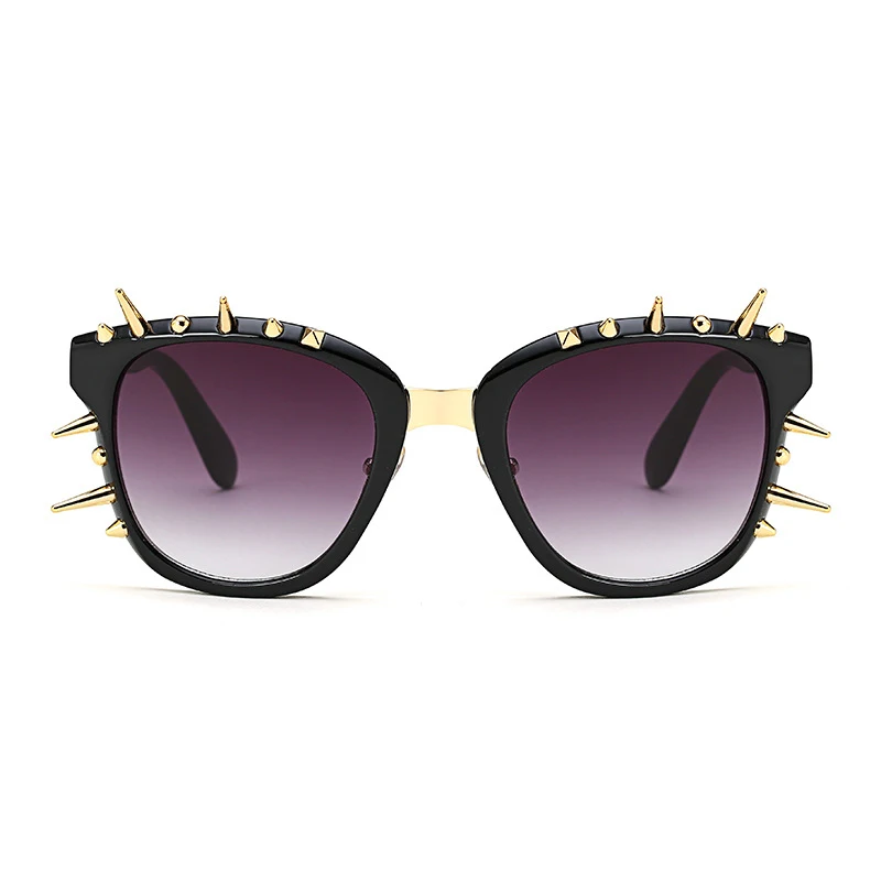 JackJad, модные женские солнцезащитные очки с заклепками и шипами, стимпанк стиль, крутые солнцезащитные очки в стиле рок, фирменный дизайн, солнцезащитные очки Oculos De Sol