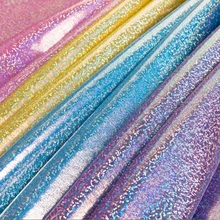 Ширина 160x100 см флуоресцентная ткань лазерная эластичная трикотажная цветная блестящая ткань для сцены, свадьбы декоративная ткань для шитья куклы тильда