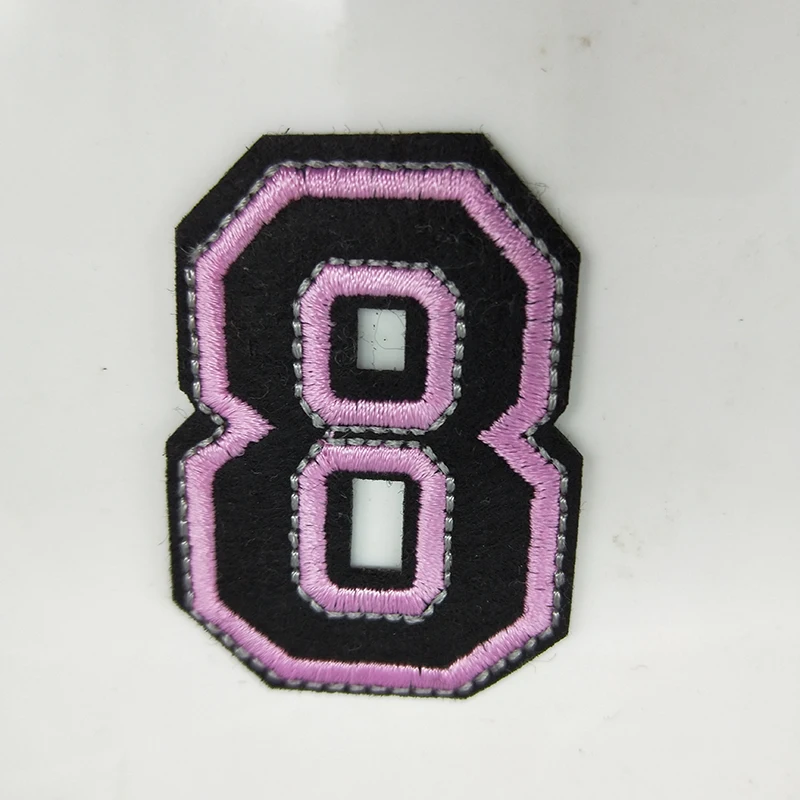 Нашивки на одежду номера. Patch number. Буквы из жемчуга. Число 13 бренд. Bernadette rough font.