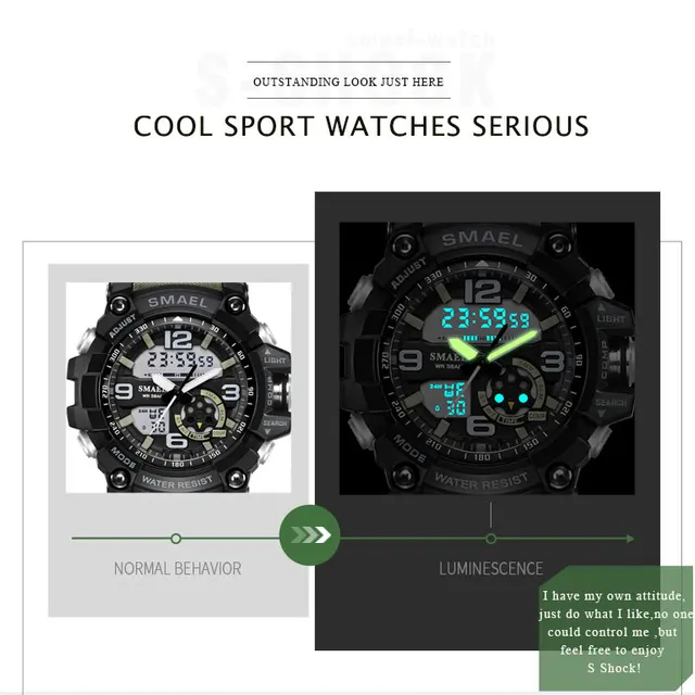 SMAEL Digital Watch Mężczyźni Sport super cool mężczyźni Quartz Sport zegarki luksusowe marki LED Military Zegarek męski xfcs tanie i dobre opinie Quartz Wristwatches Complete Calendar Shock Resistant Rattrapante Stop Watch LED display Auto Date Water Resistant Back Light Chronograph Multiple Time Zone Alarm Perpetual Calendar SMAEL Digital Watch Mężczyźni Sport super cool mężczyźni Quartz Sport zegarki luksusowe marki LED Military Zegarek męski xfcs tanie i dobre opinie Quartz Wristwatches Complete Calendar Shock Resistant Rattrapante Stop Watch LED display Auto Date Water Resistant Back Light Chronograph Multiple Time Zone Alarm Perpetual Calendar