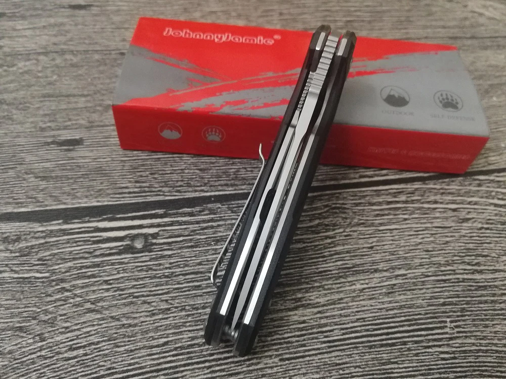 DX JohnnyJamie бренд Presidio C818GP карманный нож D2 стальное лезвие G10 Ручка шариковый