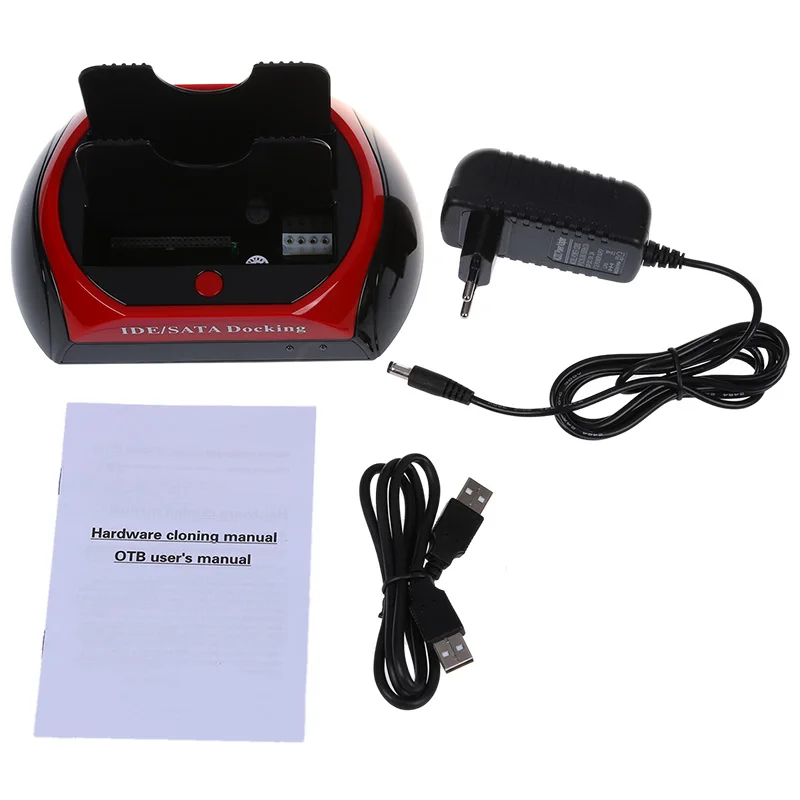 Beste YOC Docking station Dual HDD docking station hot plug een backup sleutel Combatible met USB 2.0, IDE SATA 2.5 \