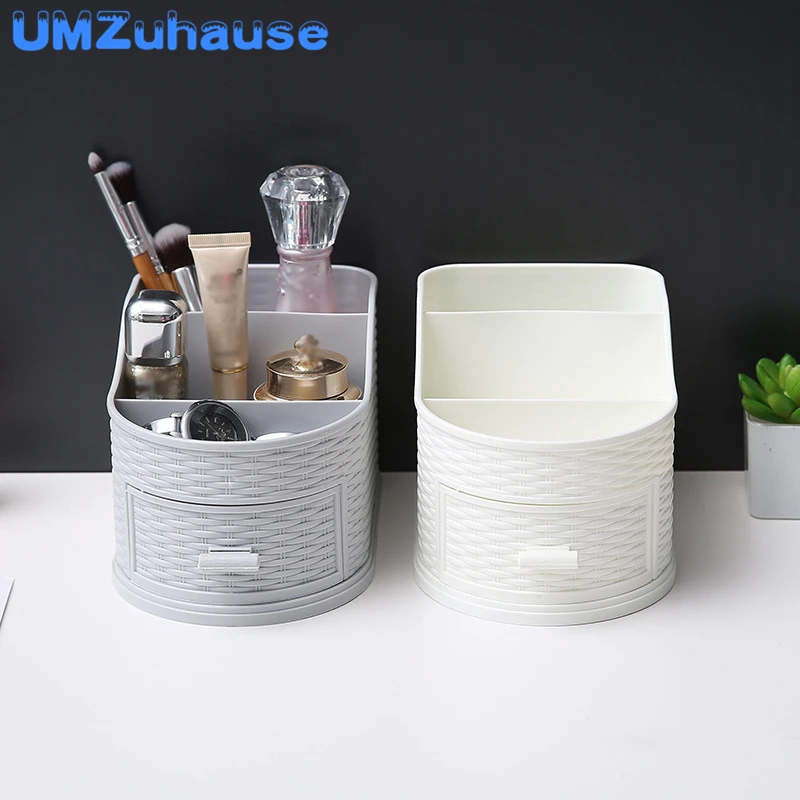 

Simple Drawer Storage Boxes Makeup Cosmetic Jewelry Divider Organizer Bins Plastic Office Desk Table Home Organization For Girls
