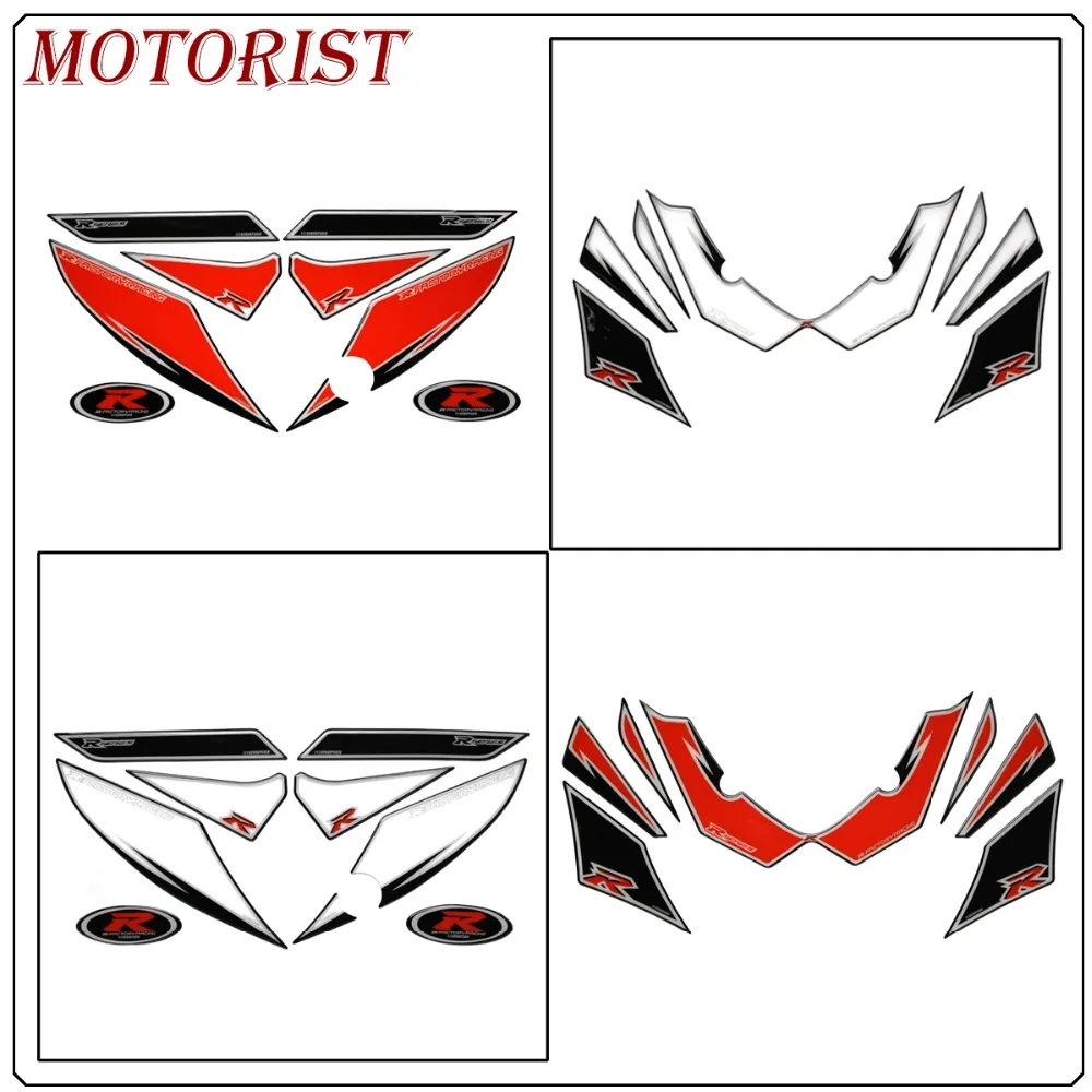 

MOTORIST Motorcycle head sticker Front Fairing Motor Number Board 3D Gel Protector for SUZUKI GSXR1000 GSXR-1000 GSX-R1000 2009