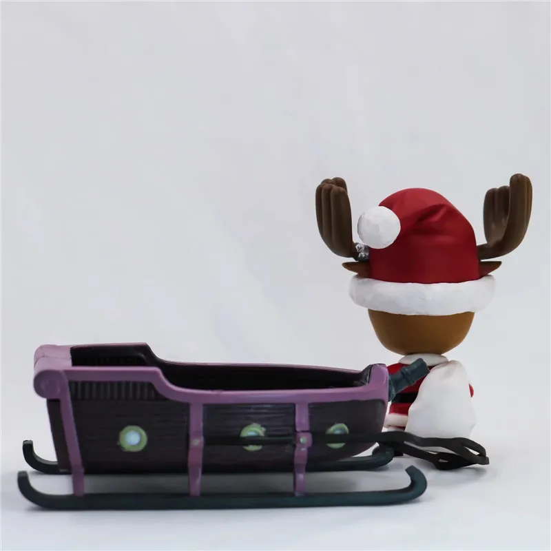 New Christmas One Piece Chopper Action Figure Toys Kawaii Anime Xmas Sled Chopper Figuras Dolls Brinquedos Gift 10cm  (10)