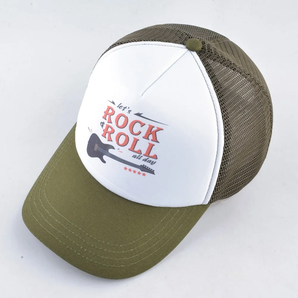قبعة بيسبول عالية الجودة الرجال روك الغيتار العظام الورك هوب قبعة Snapback قبعات الرياضة في الهواء الطلق تنفس شبكة قبعات للحماية من الشمس للنساء