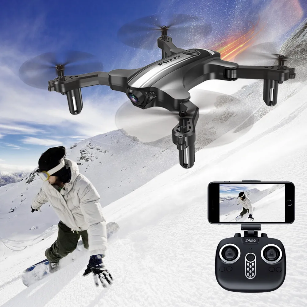 Складной мини Радиоуправляемый Дрон 30 Вт WIFI FPV камера FQ31W 200 вертолет режим