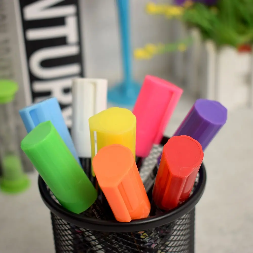 Лимит показывает 8 цветов хайлайтер флуоресцентный влажный Жидкий Мел неоновый маркер упаковка ручек сухое стирание