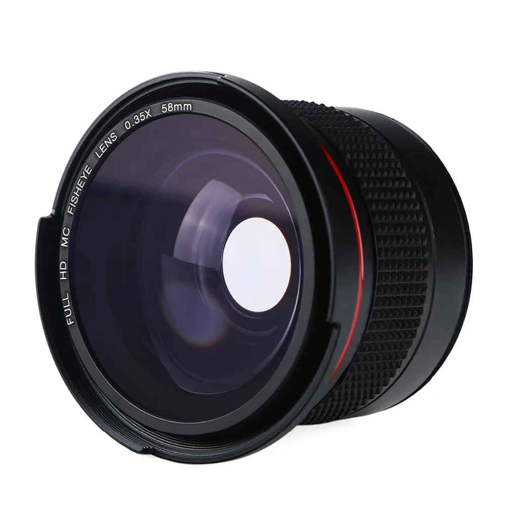 K& F CONCEPT HD 0,35x58 мм Рыбий глаз Макро широкоугольный объектив для Canon EOS 700D 650D 600D 550D Rebel T5i T4i T3i T2i DSLR камера