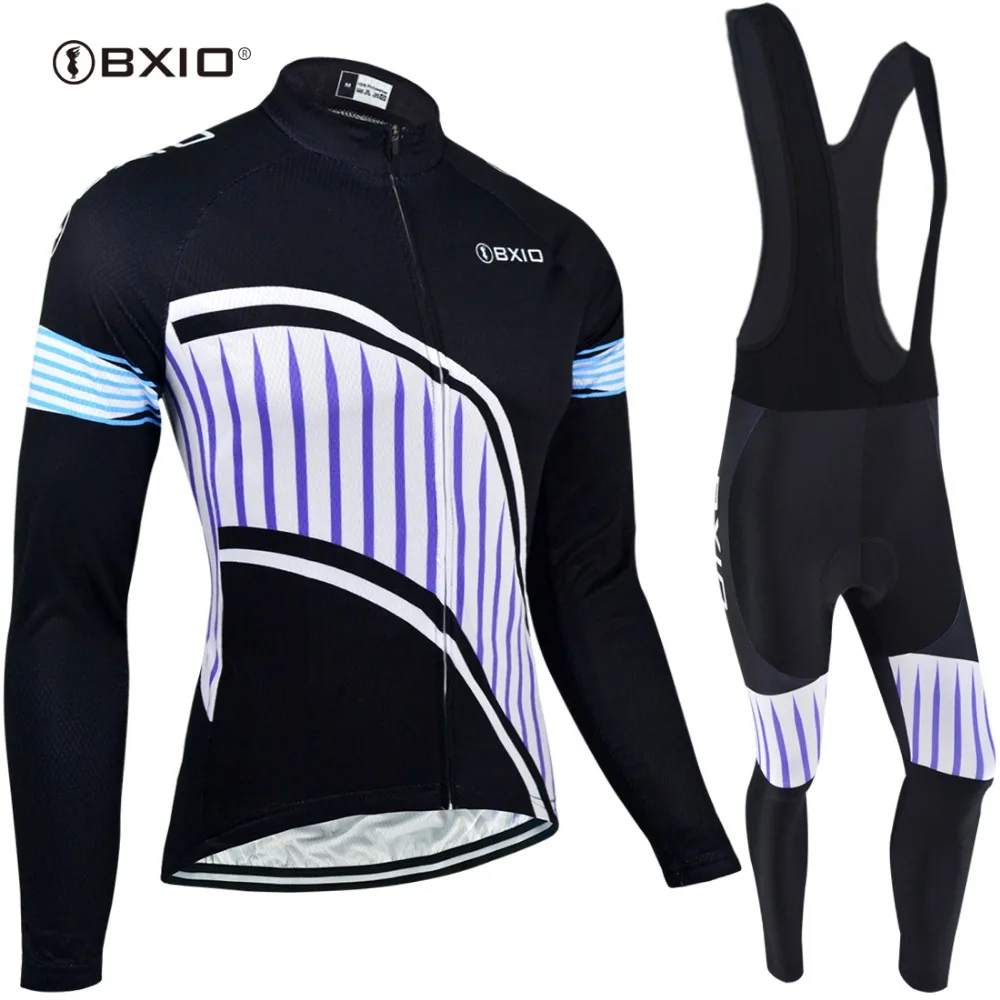 BXIO Winter Thermal Fleece Long Sleeve Cycling Jersey Sets MTB Cycle ...