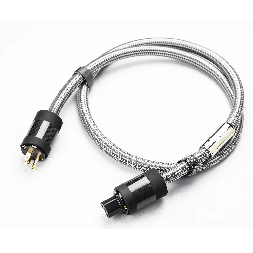 MPSource Tena-AC Hi end  99.99997% OCC 24K Gold Plated  3Pin Power Cord Cable  speaker audio DVD CD amplifier AC Power cable