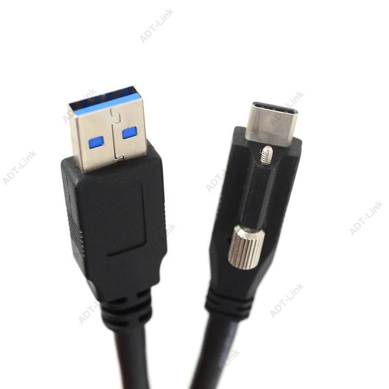 USB 3.1 نوع-c آلة الليلية كابل كاميرا صناعية USB-C مع واحد M2 مسامير قفل ل IDS Ximea التصوير مصدر كاميرا