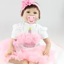 Силиконовая кукла-младенец, мальчик, игрушки для девочек, Реалистичная кукла, Возрожденные Игрушки для девочек, розовый подарок принцессы brinquedods