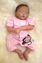 wholesale Real Lifelike Reborn Baby Doll 20 Inch Sleeping Princess Girl Babies Silicone Newborn Doll Toy Kids Playmate bebe new wholesale Real Lifelike Reborn Baby Doll 20 Inch Sleeping Princess Girl Babies Silicone Newborn Doll Toy Kids Playmate bebe new