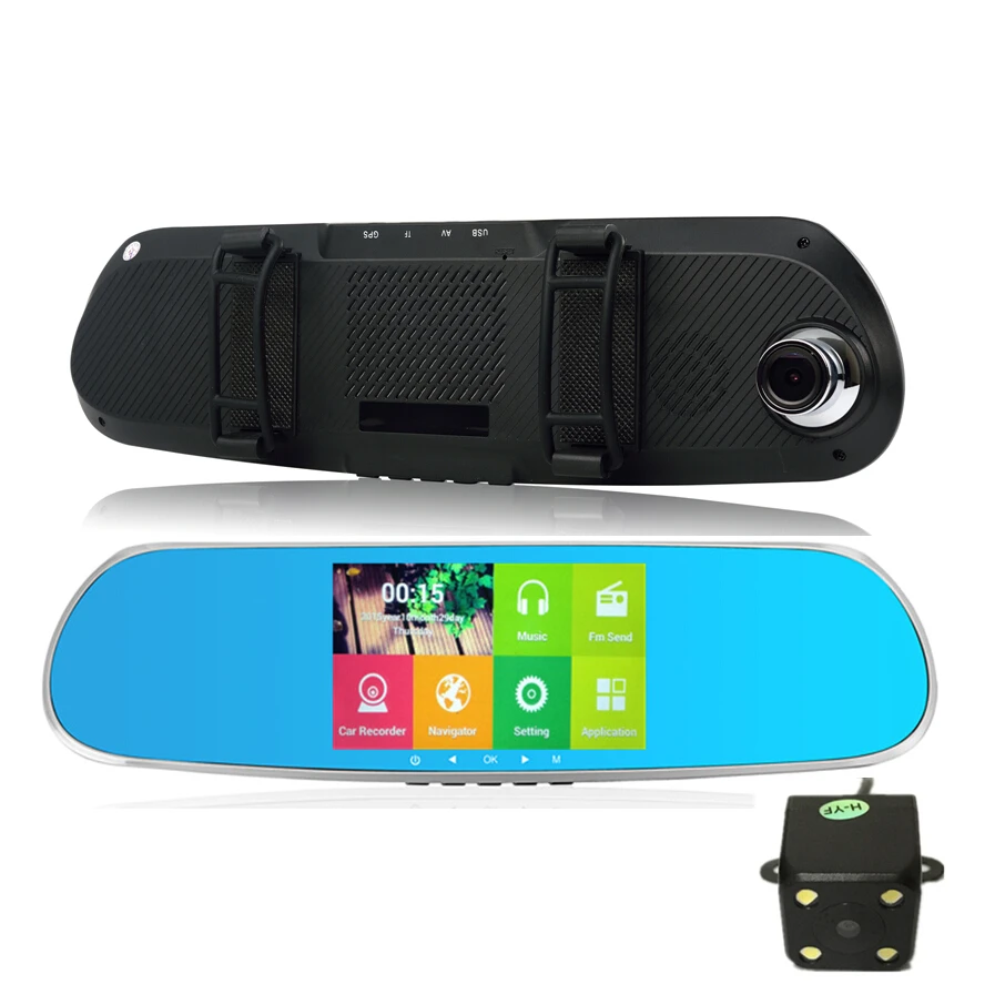 New 5 inch Android Rear view Mirror GPS Navigation 8G Allwinner A33