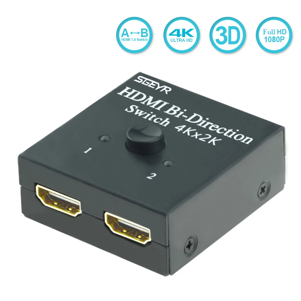 Buy 4Kx2K 2 Ports Bi directional Manual HDMI AB Switch