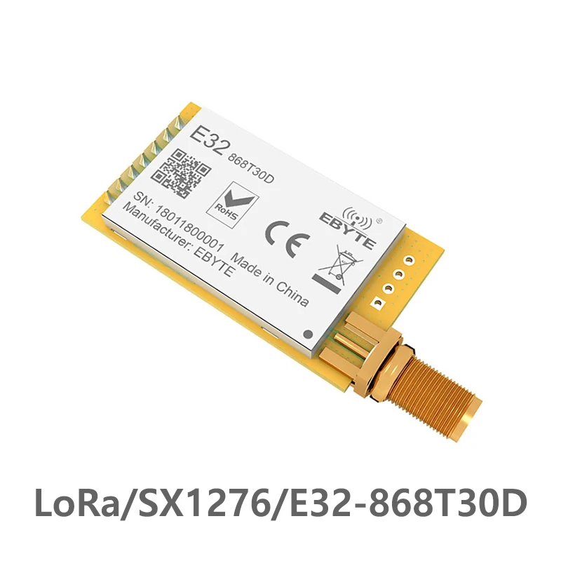 

E32-868T30D LoRa 868MHz SX1276 8000m UART 1W 868MHz iot rf Wireless Transmitter and Receiver