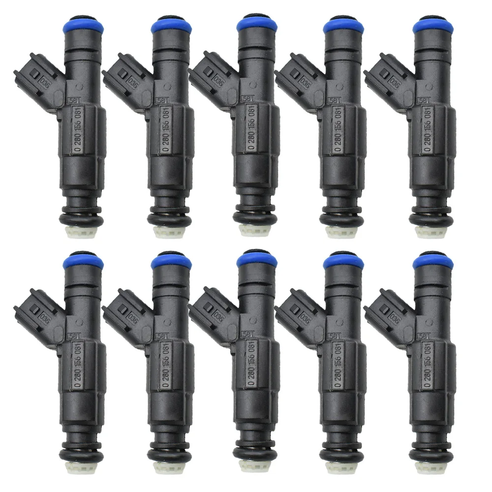 

10ps NEW Fuel Injector Nozzle For Marine Mercruiser 350 5L 4.3L 6.2L 885176 0280156081 12567905