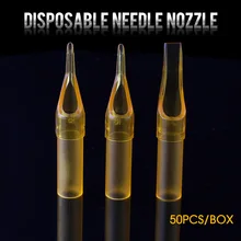 Besta 50 шт/лот круглый наконечник Татуировка одноразовая насадка высокого качества пластиковые наконечники для принадлежности для тату-машинки