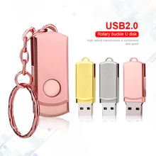 Флеш-накопитель розовый металлический USB флеш-накопитель брелок для ключей Usb накопитель высокоскоростной флеш-накопитель карта памяти 32 Гб 16 Гб 64 ГБ 8 ГБ память USB 2,0 подарок