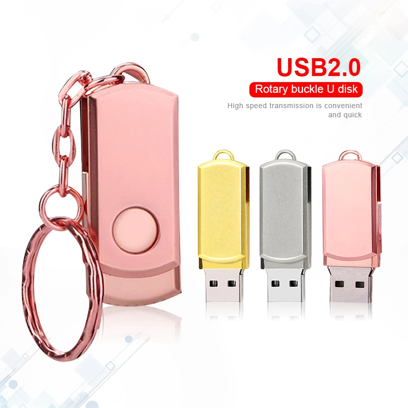 Лучший Накопитель розовый металла USB флэш накопитель брелок для ключей Usb придерживаться высокого Скорость флешки Memory Stick 32 GB 16 GB 64 GB 8 GB Memoria USB 2,0 под...
