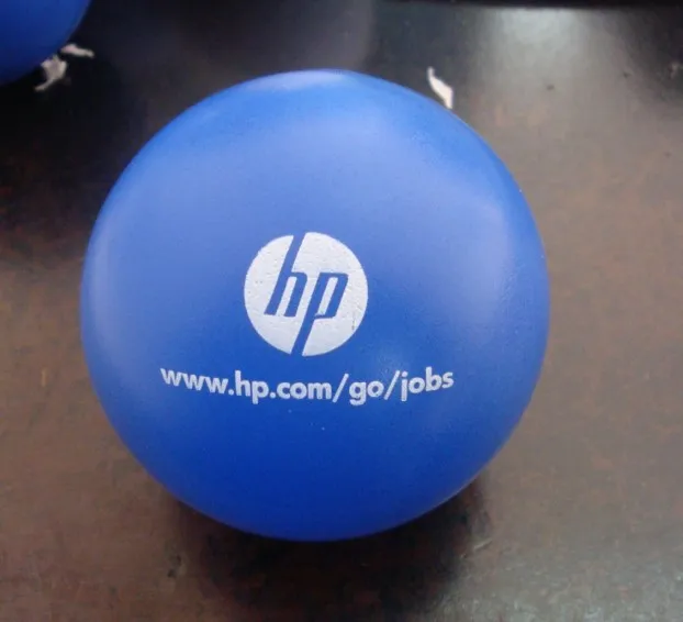 6.3 см диаметр логотип ПУ материал круглый мяч стресс анти-стресс подарки