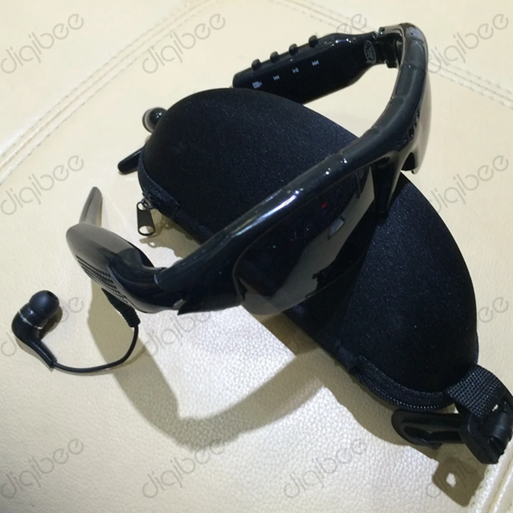 DigiBee новые крутые Модные Смарт очки солнцезащитные очки с камерой MP3 музыкальный плеер цифровой видео аудио рекордер мини DV видеокамера