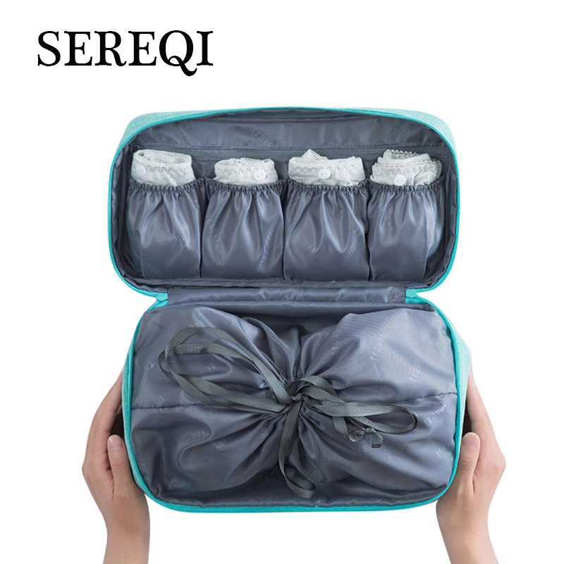 

SEREQI Travel Underwear Clothes Portable Organizer Storage Bag Waterproof Large Capacity Multifunctional Travel Accessories