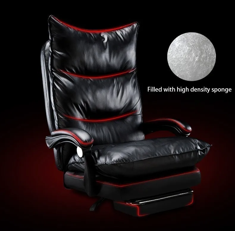 ЕС Бесплатная доставка Silla Gamer игровой домашний офисный стул с колесом и массажем для ног может лежать Эргономика