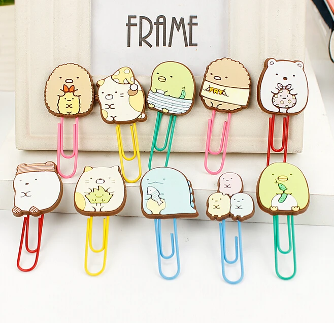 

TIAMECH 1Pcs Cute Summiko Gurashi Paper Clip Bookmark Promotional Gift Stationery School Office Supply H1092