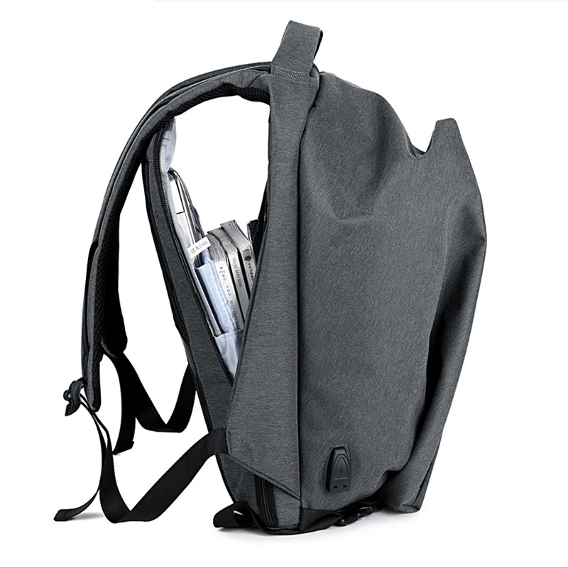 

Slim Laptop Backpack Men 15.6 inch Office Work Men Backpack Business Bag Unisex Black Ultralight Backpack Thin Back Pack