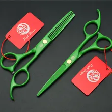 1023Z 5,5 ''фиолетовый дракон зеленый цвет заводская цена Парикмахерские ножницы 440C ножницы для резки Hair ножницы для волос