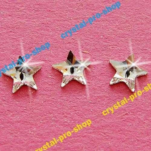 

2816 GENUINE Swarovski Elements 5mm Clear ( 001 ) Rivoli Star Flat back 12 pcs Iron on Crystal Glass Craft Hotfix rhinestones