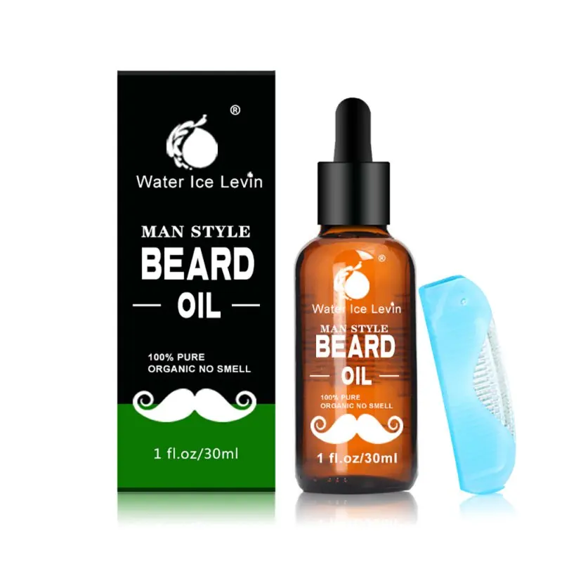 Увлажняющая щетка гребень Рождественский подарок 100% натуральная борода масло для усов кондиционер здоровая борода масло