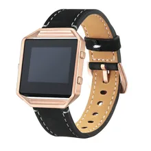 Carprie браслет роскошные кожаные часы наручные ремешок+ металл Рамки для fitbit Blaze на смарт-часы td1130 челнока