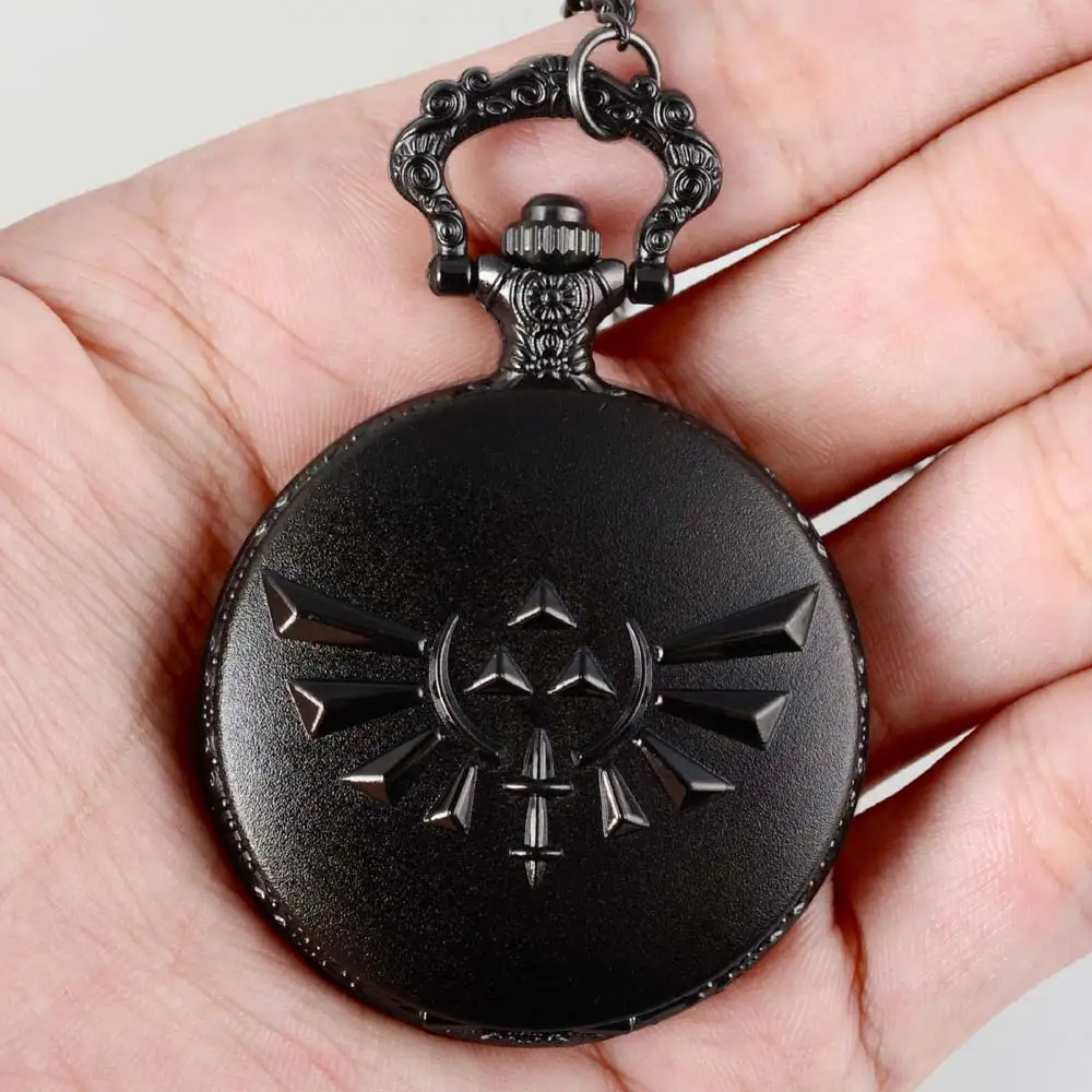 Новые поступления черная легенда о Зельде кварцевые карманные часы ретро для мужчин женщин игра кулон ожерелье ювелирные изделия подарки