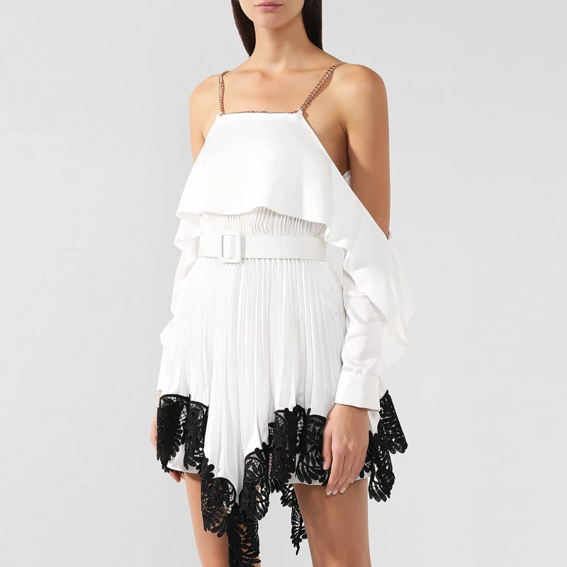 Vestidos verano 2019 летний воротник без бретелек нерегулярное сексуальное платье
