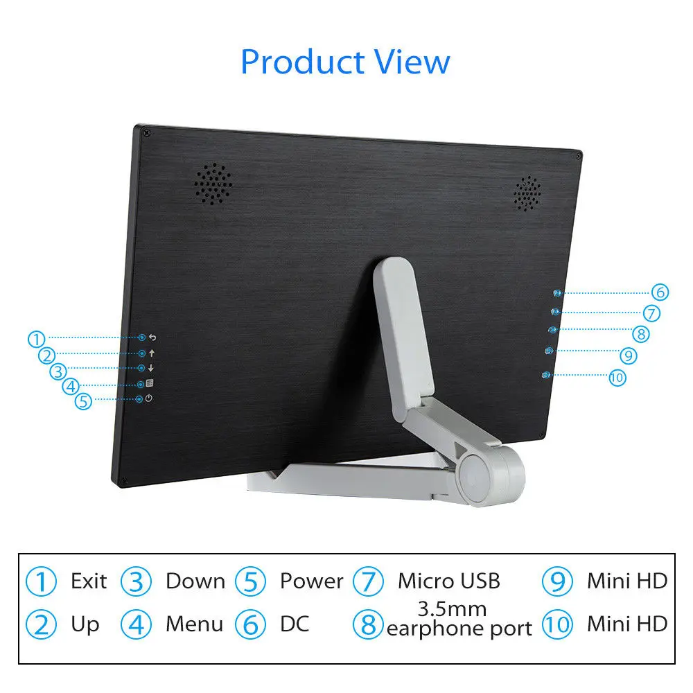 Eyoyo 13 &quot2560x1440 Высокая Разрешение 400cd/m2 ips игровой монитор с двойной HD Вход