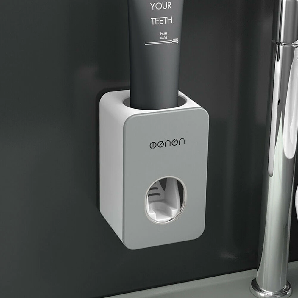 11x7x6cm New Solid Auto Automatic Toothpaste Dispenser Wheat Straw Squeezer Home Bathroom Wall Mount 11x7x6cm New Solid Auto Automatic Toothpaste Dispenser Wheat Straw Squeezer Home Bathroom Wall Mount