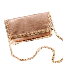 Fashion stella Soft Chain Trumpet Bag Upscale Leather Lady Envelope Bag Women Casual Messenger Bags Luxury Brand Shoulder Bags