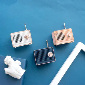Bluetooth Speaker Vintage Mini Cute Bluetooth Speaker Nostalgic Heavy Bass 3D Stereo Surround HiFi Sound Effects