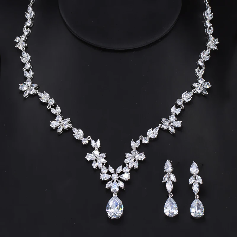 Waterdrop Wedding Jewelry Set6