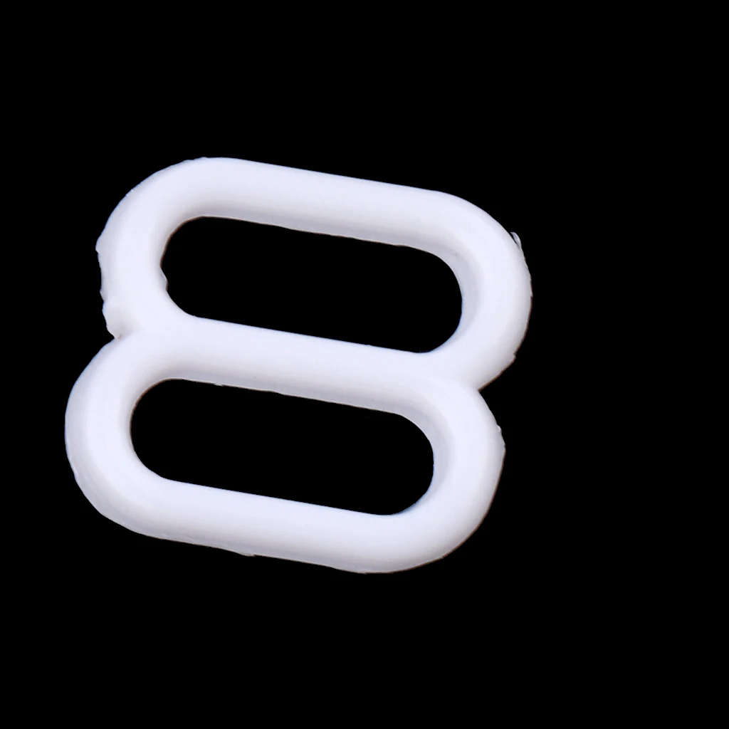 100Pcs 8mm/15mm Plastic Bra Headband Replacement Adjustment Buckles Underwear Sliders Rings Clips Sew Lingerie Bikini Adjusters