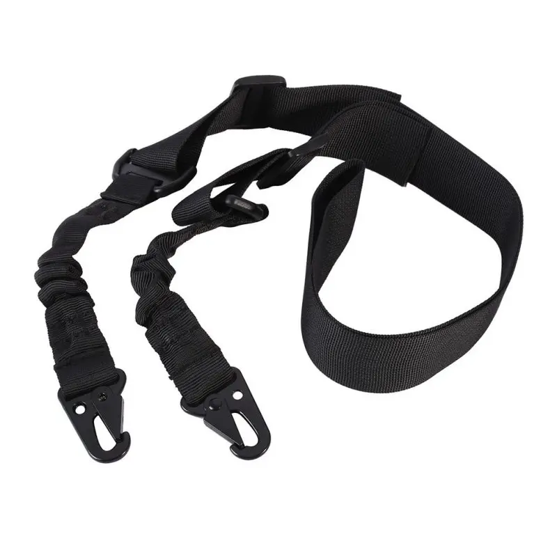 

Adjustable Multi-function Two Point Tactical Rifle Sling Outdoor Hunting Nylon Strap Tactical Mount Bungee System Kit