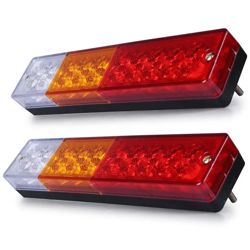 2x LED Stop Rear Tail Reverse Light Indicator Lamp Super Bright Truck Trailer Caravan 12V reverse turn signal running light (3)