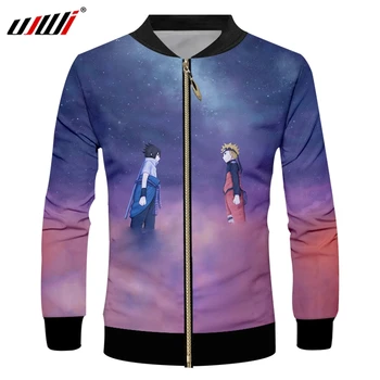 

UJWI Unisex Sports Zipper Coat 3D Man Colored Naruto Zip Jacket Printed Japan Classic Anime Theme Men's Clothing New Arrivals