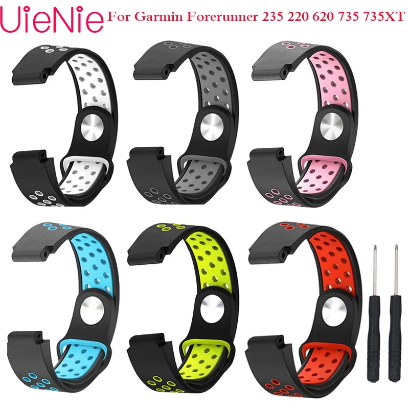 

Soft silicone strap for Garmin Forerunner 235 smart watch wristband for wrist breathable outdoor sports replacement watch band