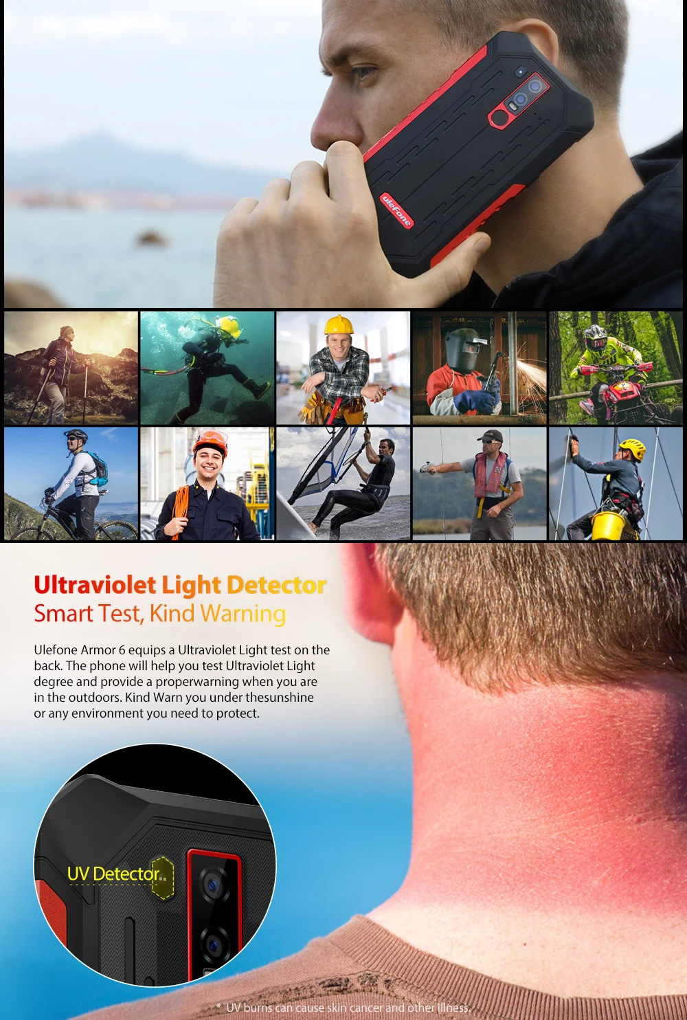 Ulefone Armor 6 Водонепроницаемый мобильный телефон Android 8,1 Helio P60 Octa Core 6GB 128GB Face ID NFC IP68 прочный смартфон