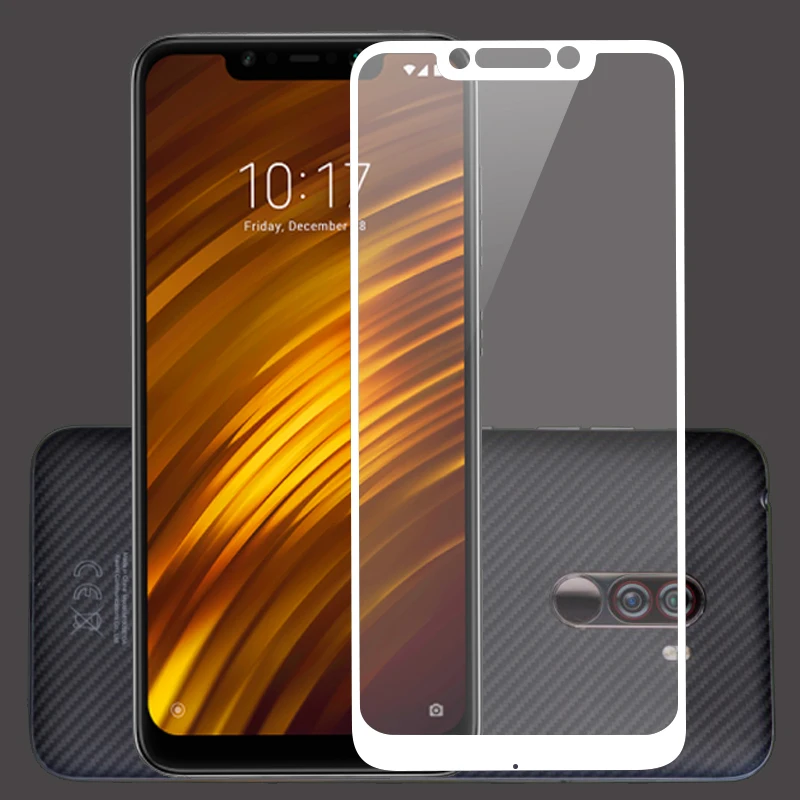 2.5D 9H Премиум Закаленное стекло для Xiaomi Poco F1 полное покрытие Защитная пленка Pocophone