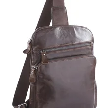 Натуральная кожа мужские нагрудные сумки рюкзаки популярные наплечные сумки Сумка 7195C